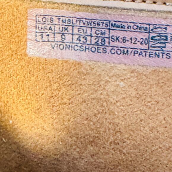 Vionic Boots Womens 11 Black Pebbled Leather Ankle Side Zip Comfort Booties - Picture 12 of 13